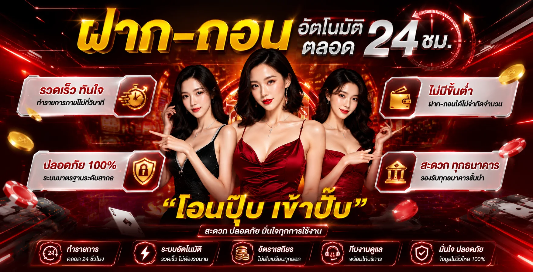 บาคาร่าและคาสิโนสดถ่ายทอดจากบ่อนจริงบน UKVVIP